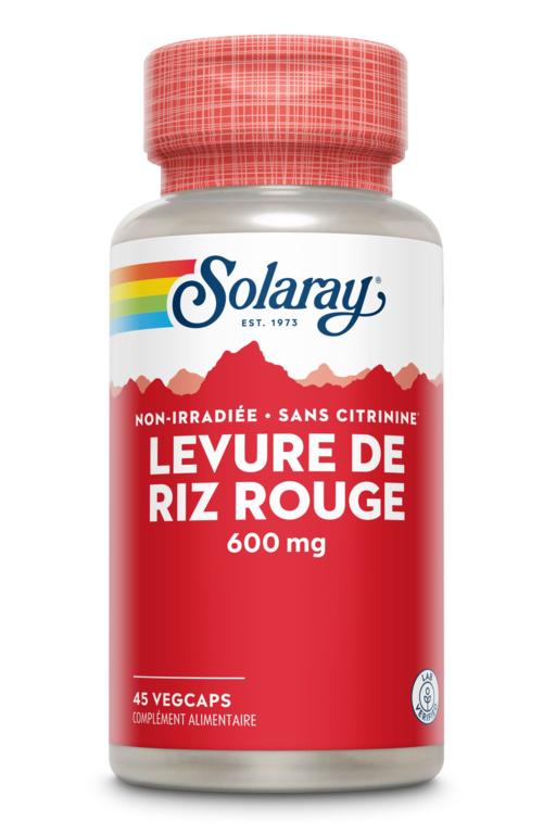 Levure de Riz Rouge 600mg 45 vegcaps  - Solaray
