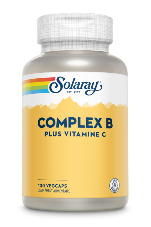 Complex B plus vitamine C 100 vegcaps  - Solaray