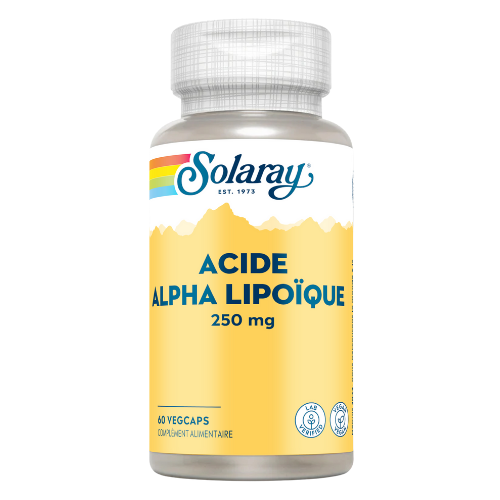 Acide Alpha Lipoïque 250mg 60 capsules végétales  - Solaray